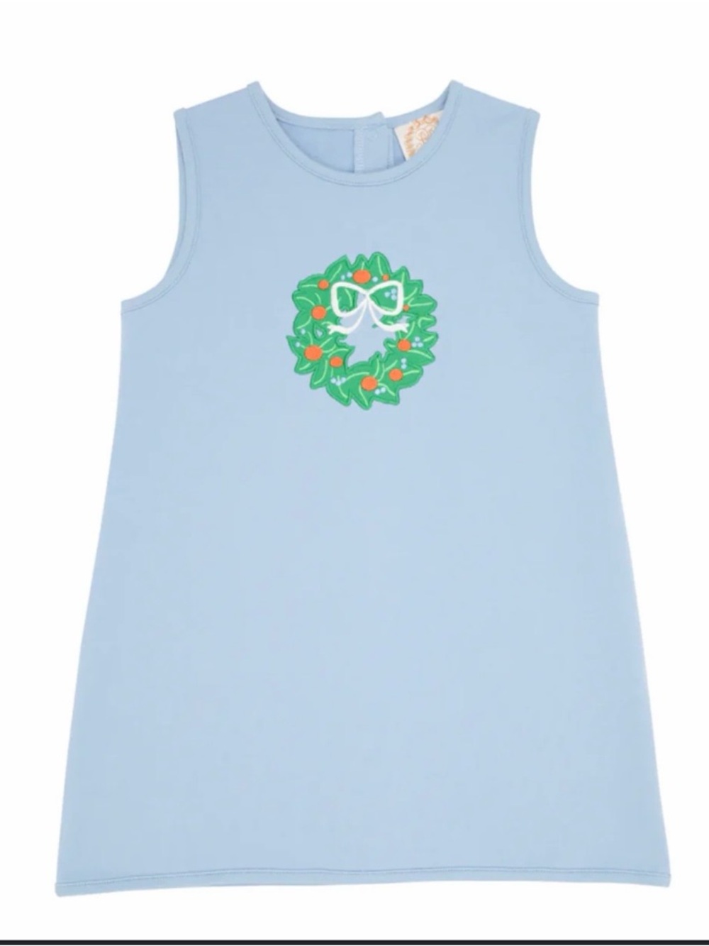 The Beaufort Bonnet Company Light Blue Sleeveless Shift Dress